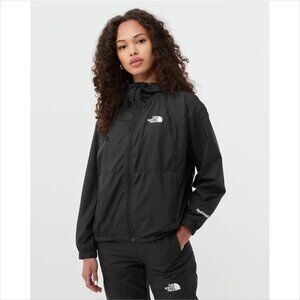 North Face Hydrenaline 2000 jacket coat black zipper hooded zipper wind women M